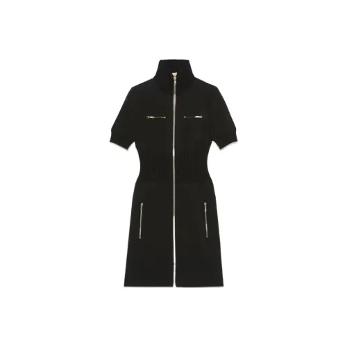 GUCCI SS23 Короткий рукав Платье Женское Черное