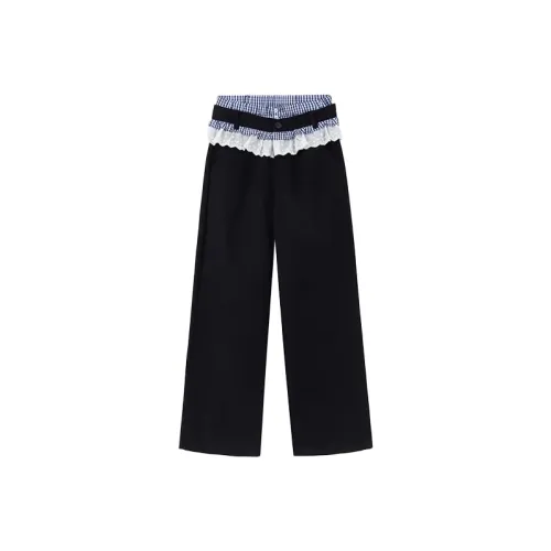 MOONCORE Повседневные брюки Женские Черный