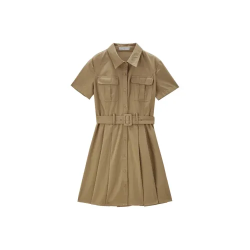 Giordano Короткий рукав Платье Женское