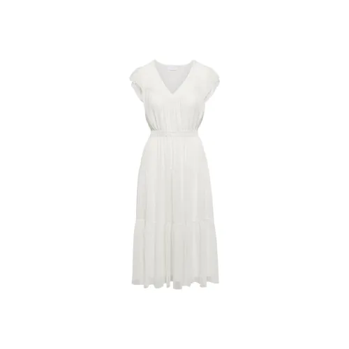 ARITZIA Little Moon Taverna Платье Короткий рукав Платье Женское Светлая береза Светлая береза