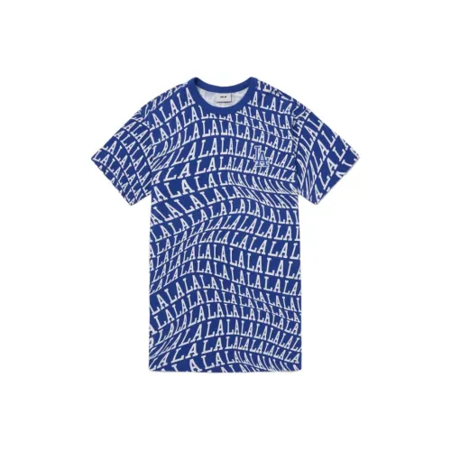 MLB LA DODGERS Blue Женские Короткие Платья с Рукавами