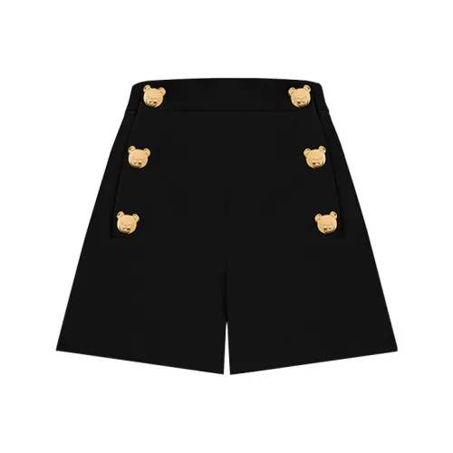MOSCHINO Черные Женские Повседневные Шорты