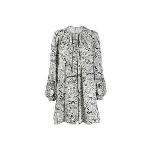 Alexander McQueen Белое Женское Длинное Платье с Рукавами