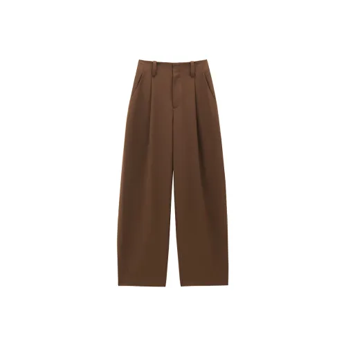 PEACEBIRD Повседневные брюки Женские Коричневый