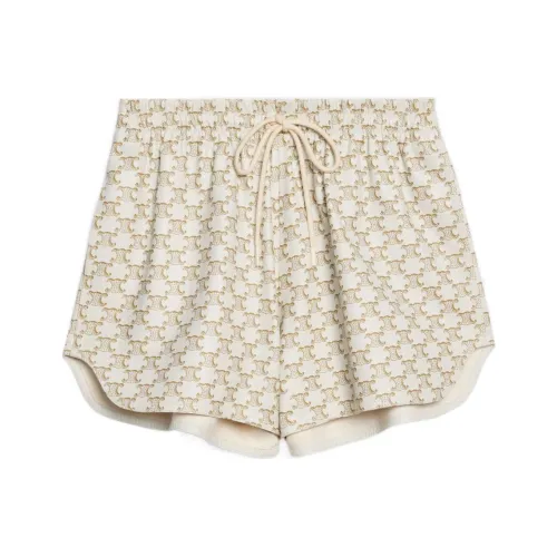 CELINE Бежевые Женские Повседневные Шорты