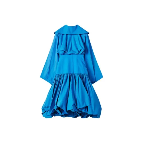 LOEWE Blue Женские Длинные Рукава Платья