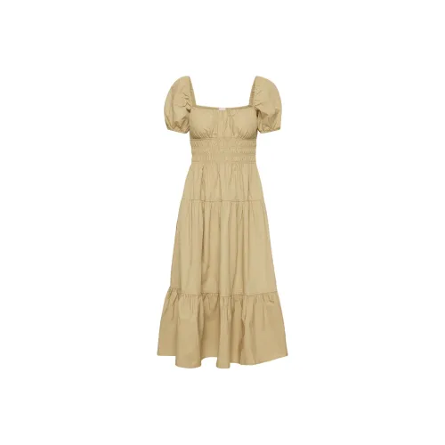 ARITZIA WILFRED Allegoria Poplin Платье Короткое Платье с Длинными Рукавами Женское Песочно-бежевый Песочно-бежевый