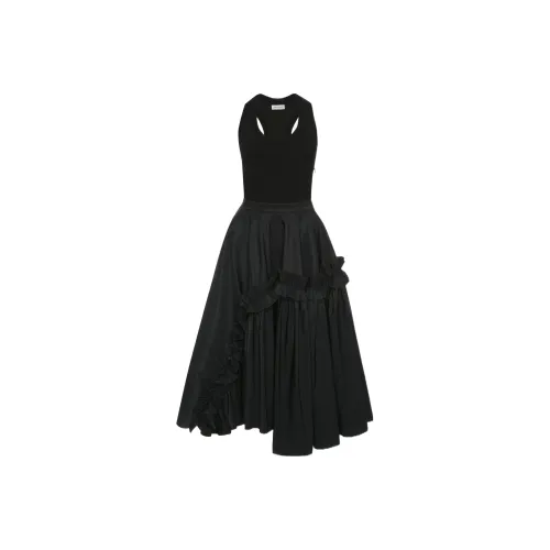 Alexander McQueen SS23 Sleeveless Dress Women's Black Александр Маккуин SS23 Без рукавов Платье Женское Черное