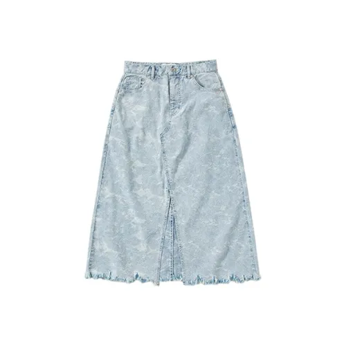 Prth Promethean Denim Long Skirt Women's Light Blue Prth Promethean Деним Длинный Юбка Женские Светло-Синий