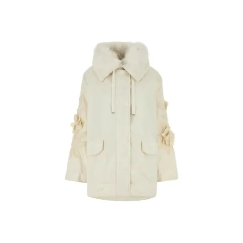 ERMANNO SCERVINO Белые Женские Объёмные Куртки (Пуфы)