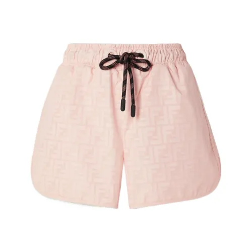 FENDI SS22 Повседневные шорты Женские Розовые