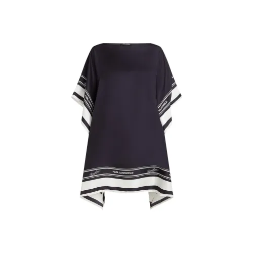 KARL LAGERFELD x Borsalino Короткий рукав Платье Женское Черное