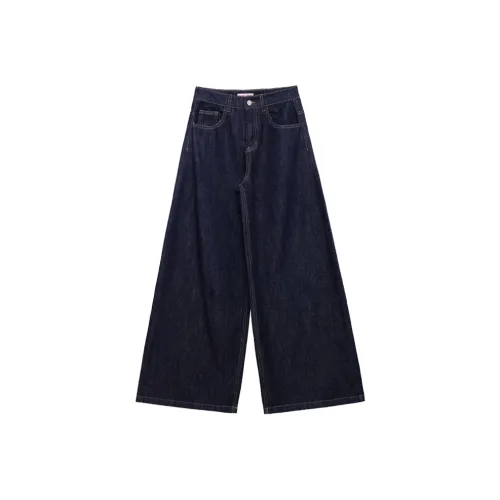 UNSPECIFIED Джинсы Женские Темно-синие