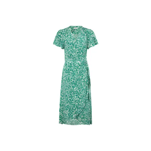 SUNCOO Green Женские Короткие Платья с Рукавами