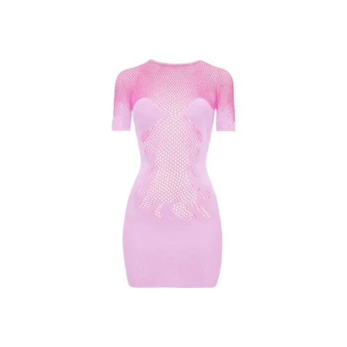 POSTER GIRL Короткий рукав Платье Женское Фиолетовое Сиреневый