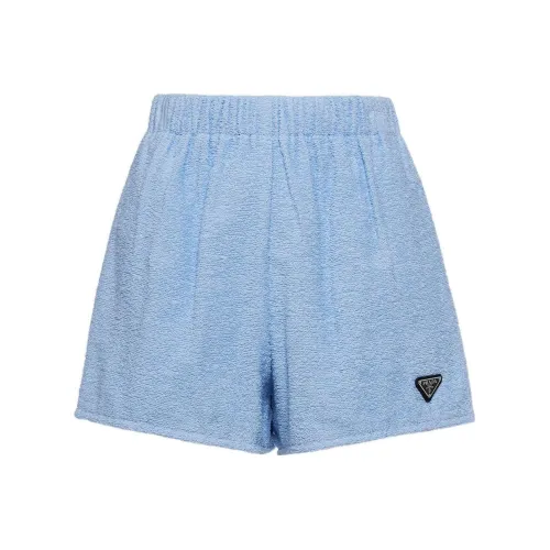 PRADA Синие Женские Повседневные Шорты
