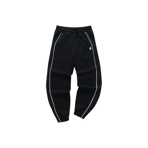 FILA FUSION Вязаные тренировочные брюки женские глубокий черный