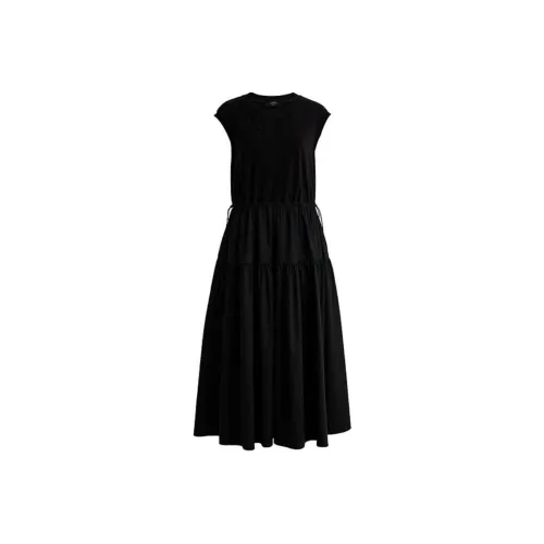 AUM Black Женские Короткие Платья с Рукавами
