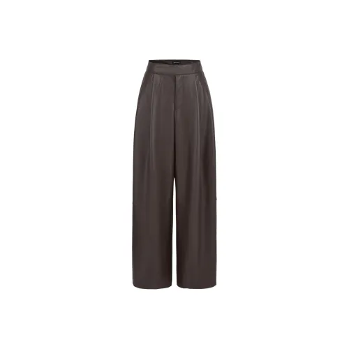 URBAN REVIVO Повседневные брюки Женские Коричнево-красные