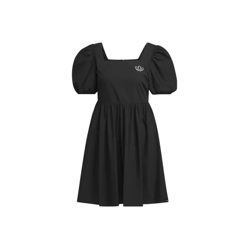 adidas originals Monkey Kingdom Black Женские Короткие Платья с Рукавами
