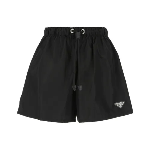 PRADA Черные Женские Повседневные Шорты