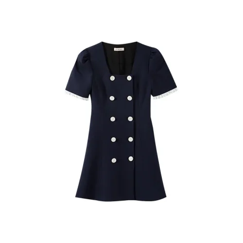 YUMOMO STAR Женские Платья с Коротким Рукавом