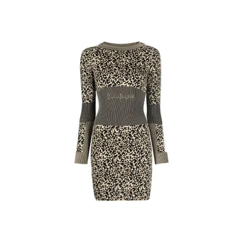 PALM ANGELS Многоцветные Женские Длинные Платья с Рукавами