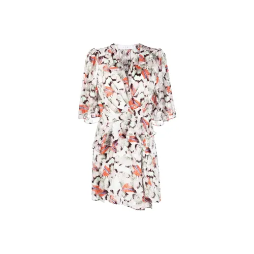IRO NIGHT Многоцветные Женские Короткие Платья с Рукавами