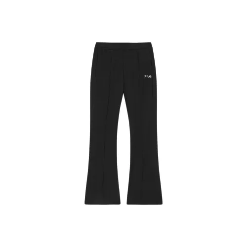 FILA X THE MET Co Branded SERIES Глубокий черный Женские Вязаные Тренировочные брюки