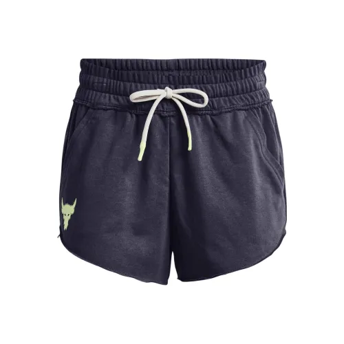 Under Armour Rival Темно-синие Женские Повседневные Шорты