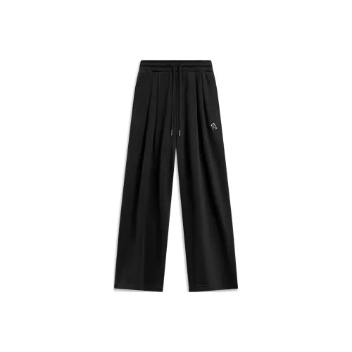 LINING x LEAGUE OF LEGENDS Sports Life Collection Вязаные Спортивные Штаны Женские Черные