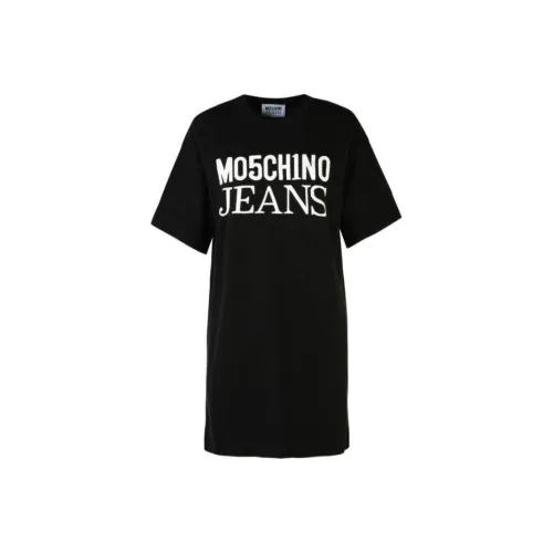 MOSCHINO Короткий рукав Платье Женское Черное