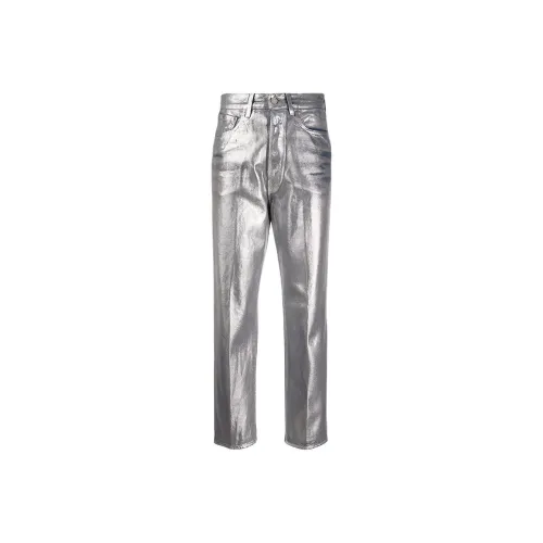 Golden Goose Серебряные Женские Джинсы