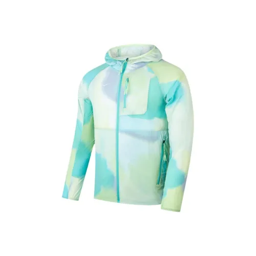HOKA ONE ONE Свет Солнце Куртка Мужская Циановый Apple С принтом