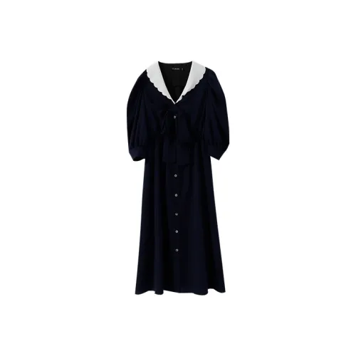 YUMOMO STAR Женские Платья с Коротким Рукавом