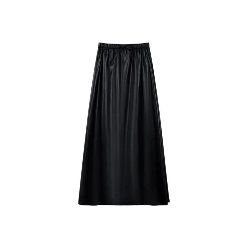 THE SEA LIFE Кожа Длинная Юбка Женская