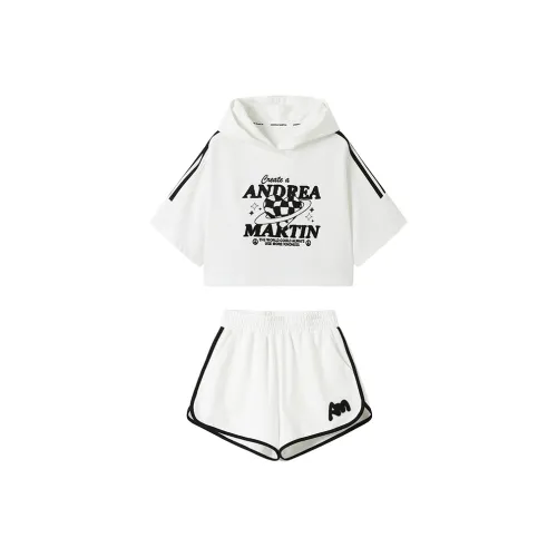 ANDREA MARTIN Толстовка Комплект Женский Белый