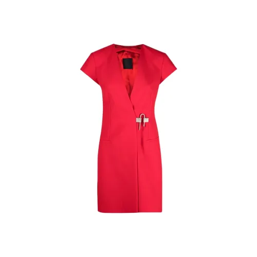 Givenchy SS22 Короткий рукав Платье Женское Красное