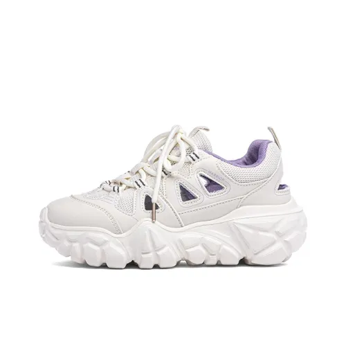 Warrior Casual Низкий Топ Бежевый Фиолетовый Женский