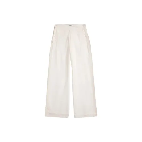 DOUBLE RL Повседневные брюки Женские Белые