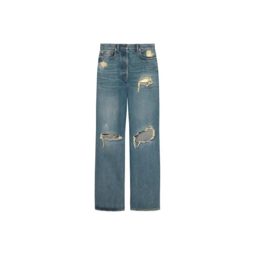 GUCCI Синие Женские Джинсы