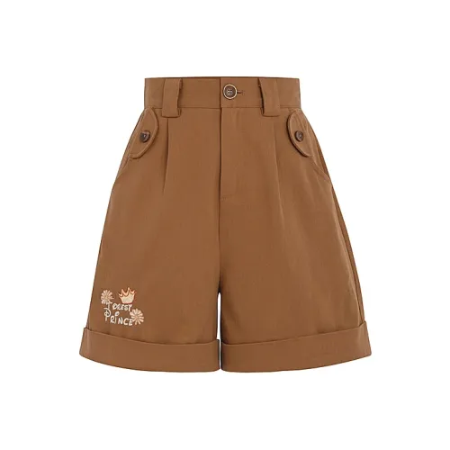 SNBL Повседневные шорты женские темно-коричневый