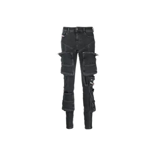 DIESEL Женские джинсы черного цвета