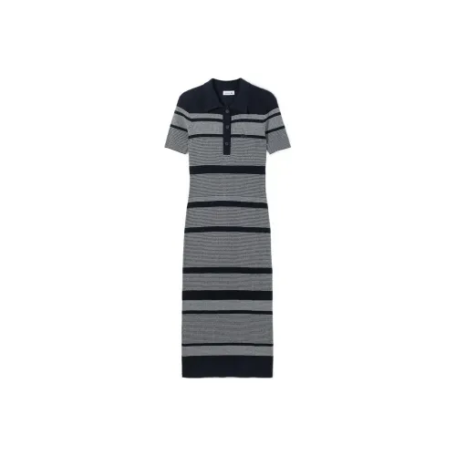 LACOSTE Серый черный Женские Короткие Платья с рукавами