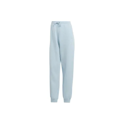 Adidas Светло-синие Женские Вязаные Тренировочные Брюки