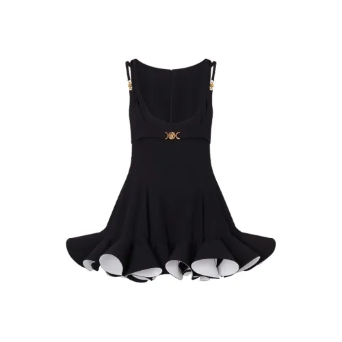 VERSACE Черные Женские Платья без рукавов