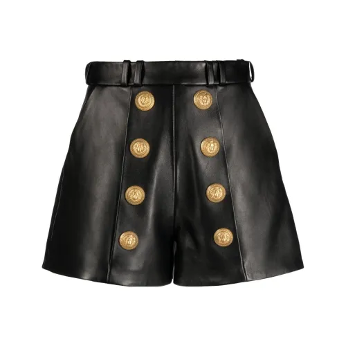 BALMAIN Черные Женские Повседневные Шорты