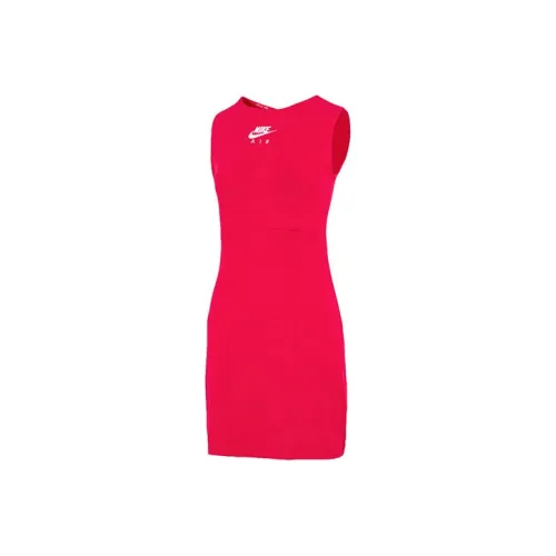 NIKE Red Женские Платья без рукавов