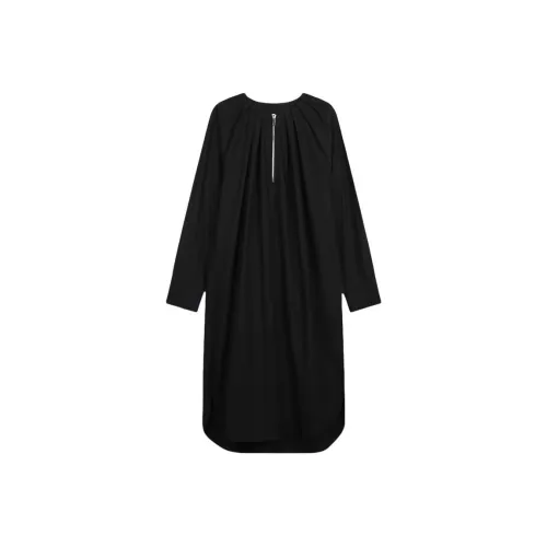 Roselingling Длинное платье с длинными рукавами женское элегантное черное