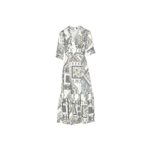 ETRO Многоцветные Женские Короткие Платья с Рукавами